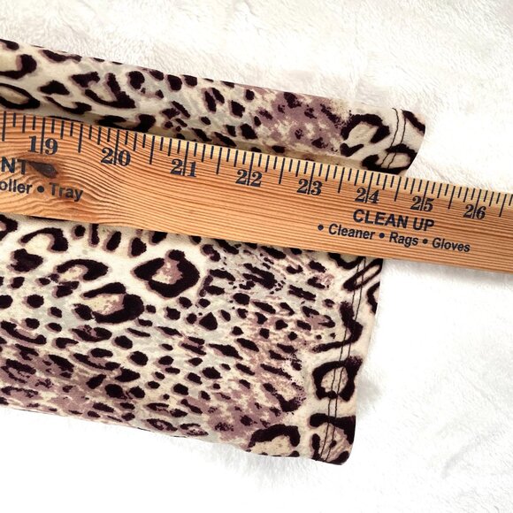 Boston Proper Shirt Womens S Brown Leopard Beaded Trim Long Sleeve Blouse NEW - Picture 9 of 9